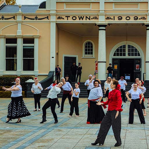 Flamenco flash mob